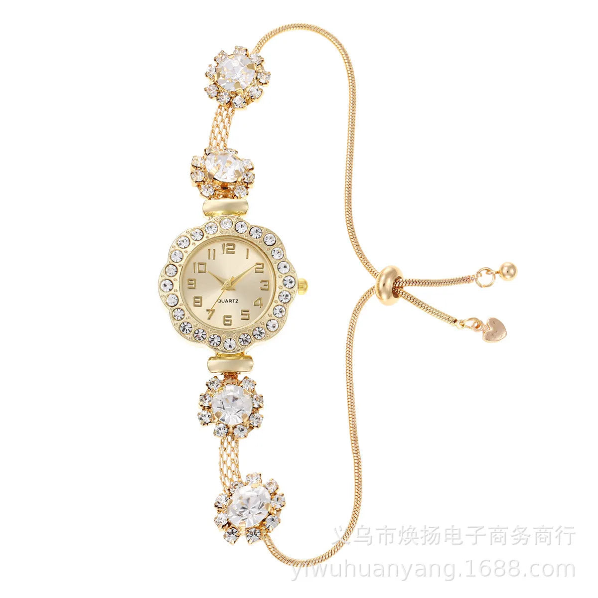 Fashion watch, small dial watch, women's high-end feel, pull-out bracelet watch